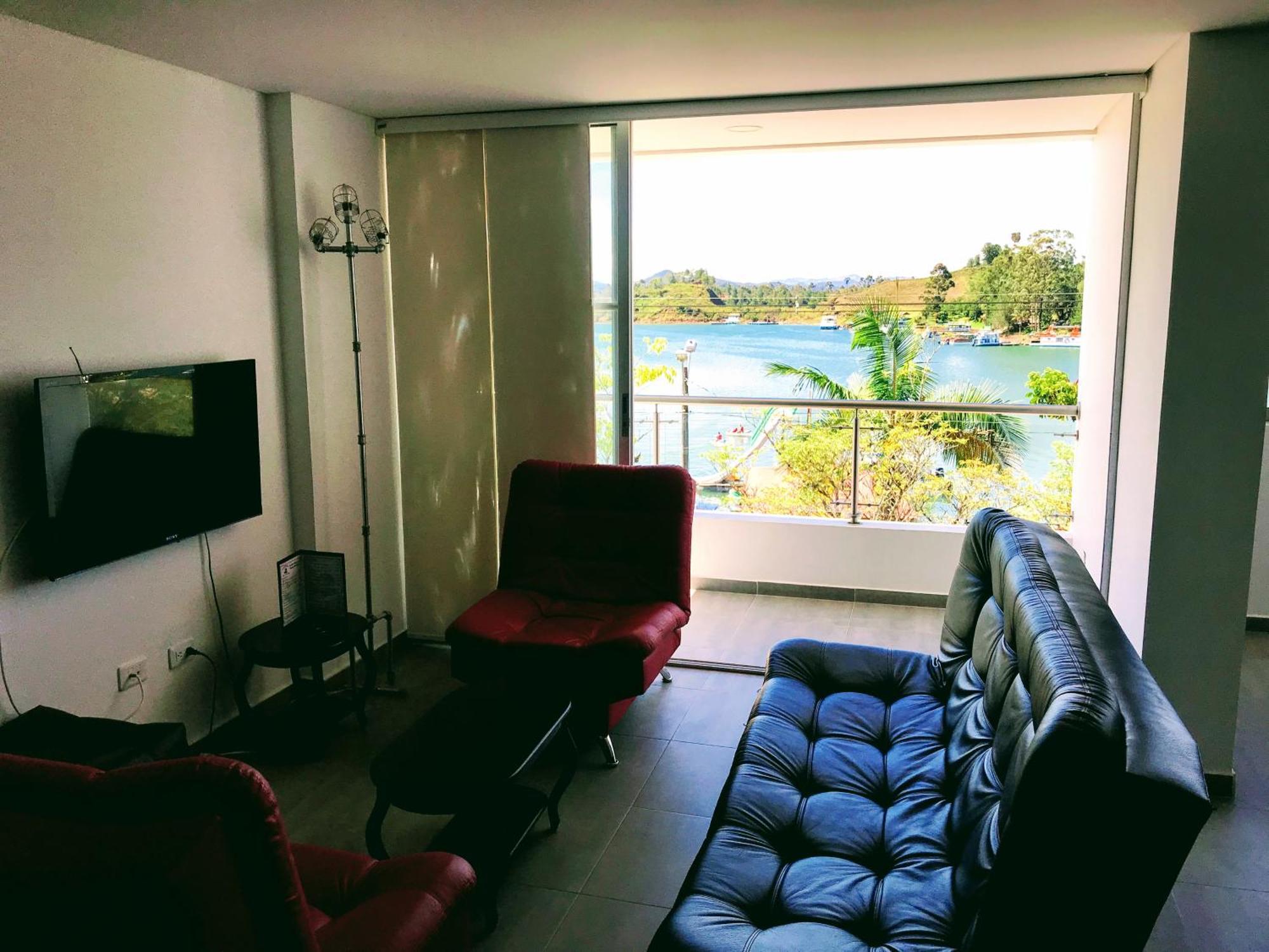 Aptos Vista Al Embalse, Frente Al Lago, Restaurantes, Bares Guatapé Pokój zdjęcie